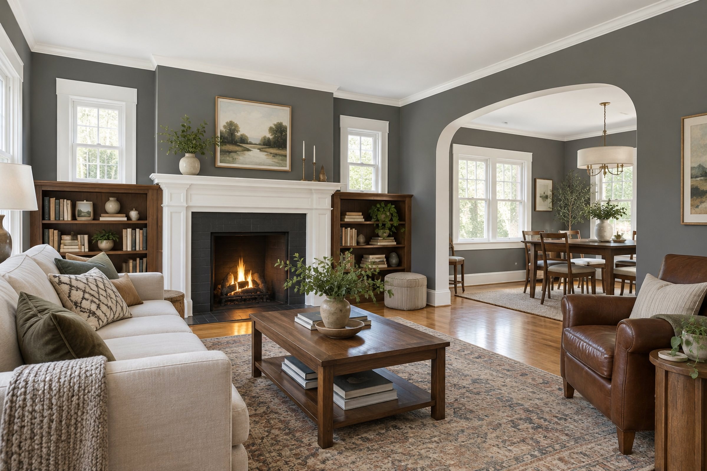 Charcoal Hearth: Living Room