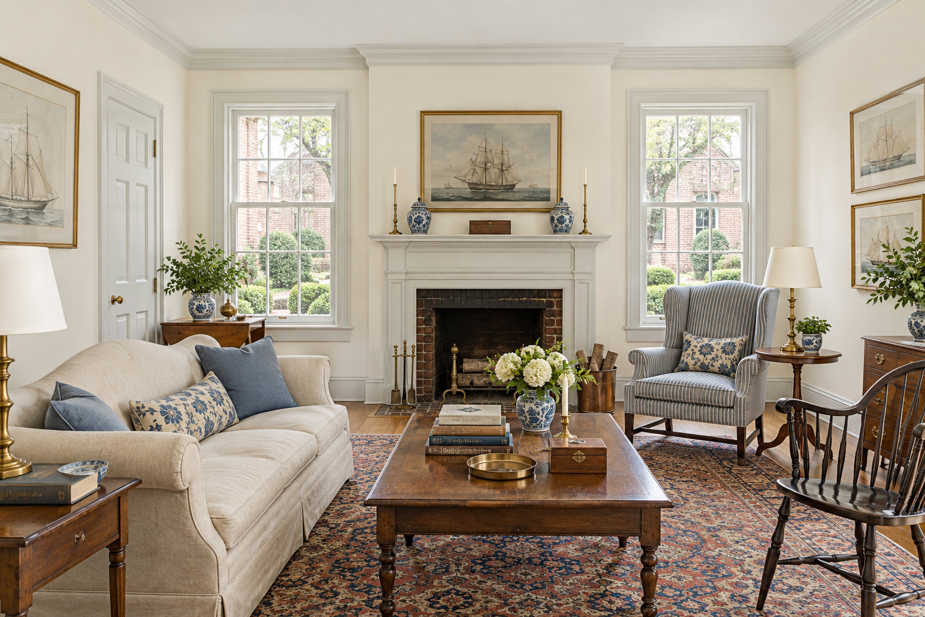 Classic Colonial: Living Room