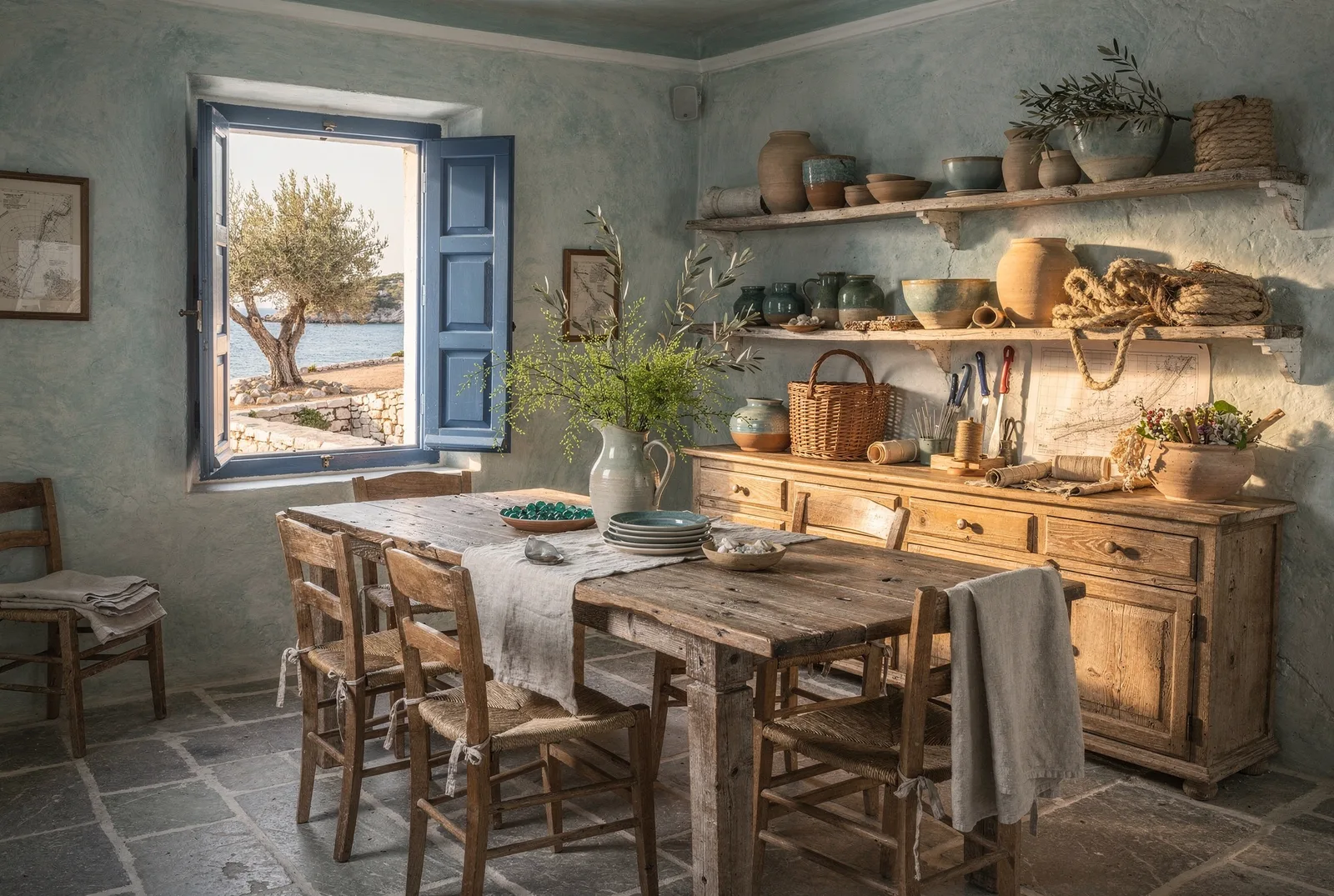 Coastal Breeze: The dining room
