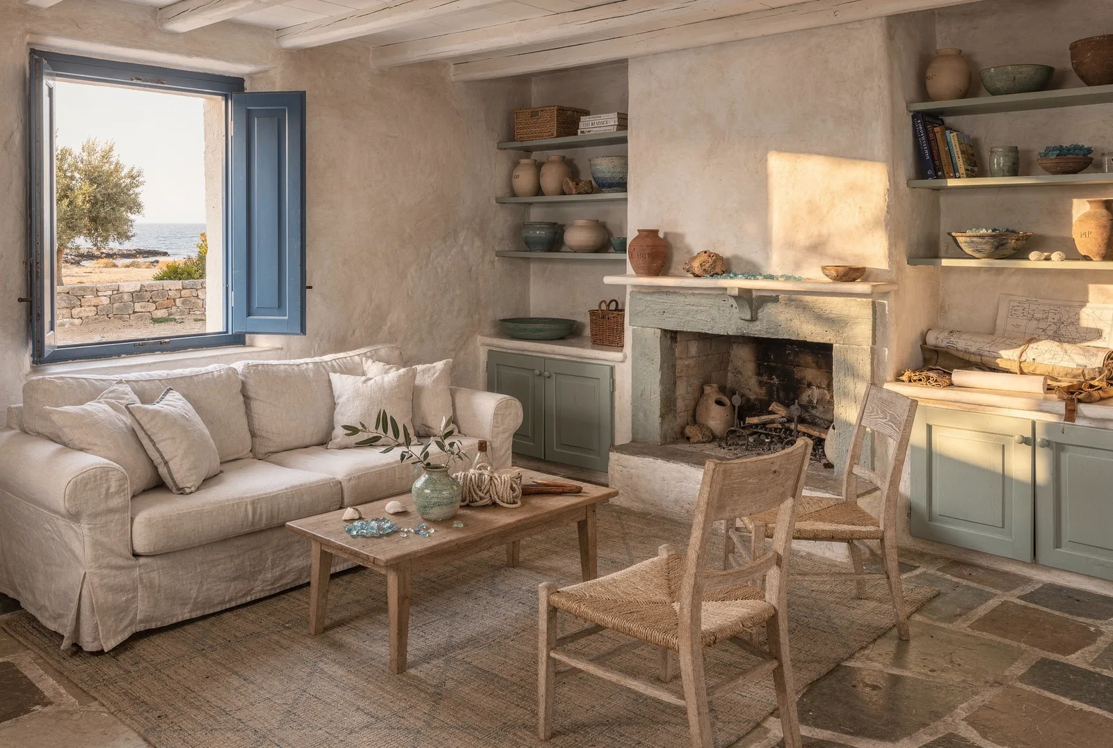 Coastal Breeze: The living room