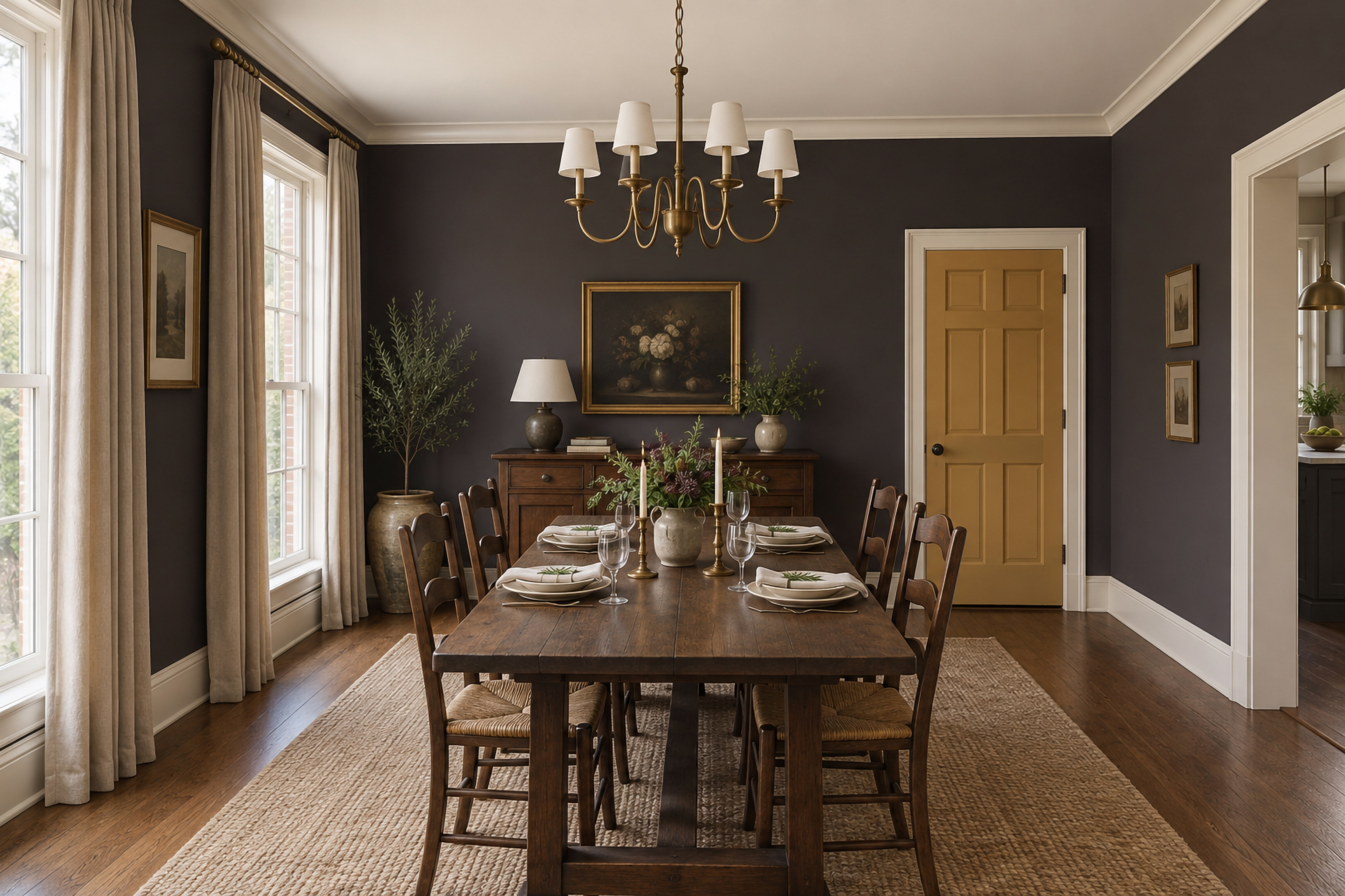 Damson Parlor: Plum Dining Room