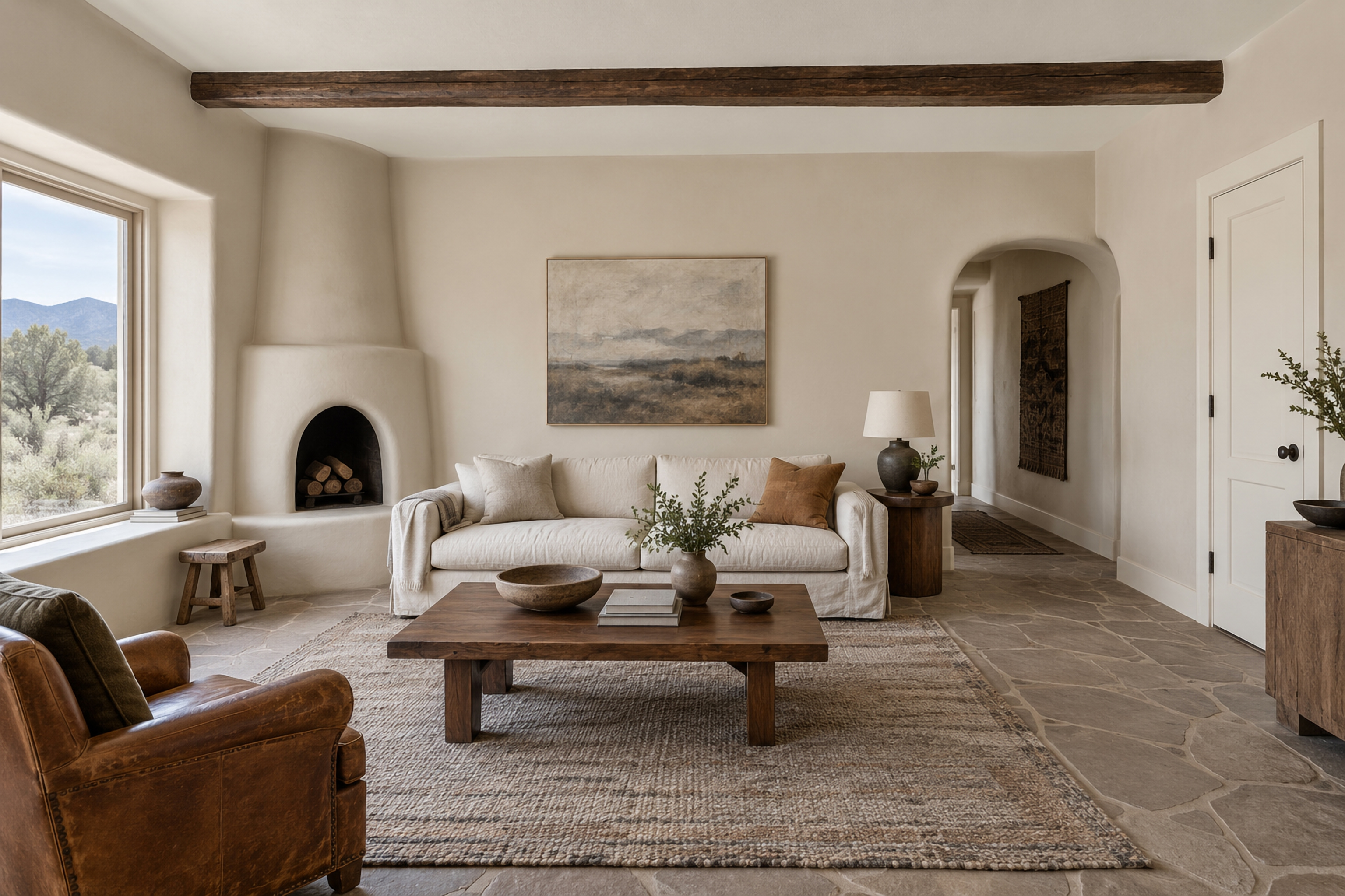 Dark Olive Study: Living Room