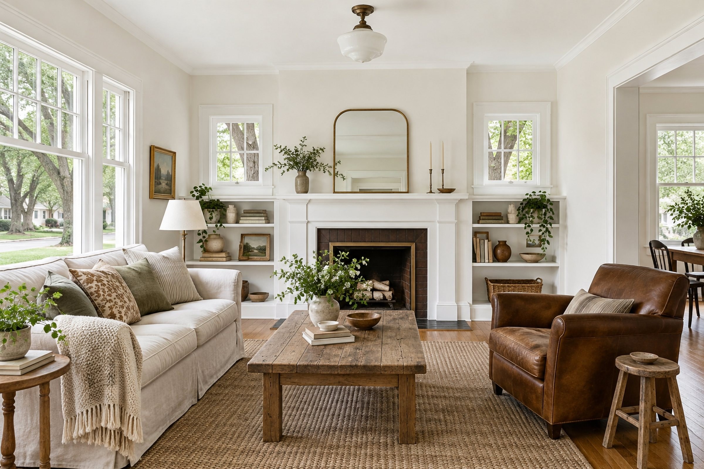 Dove and Onyx: Living Room