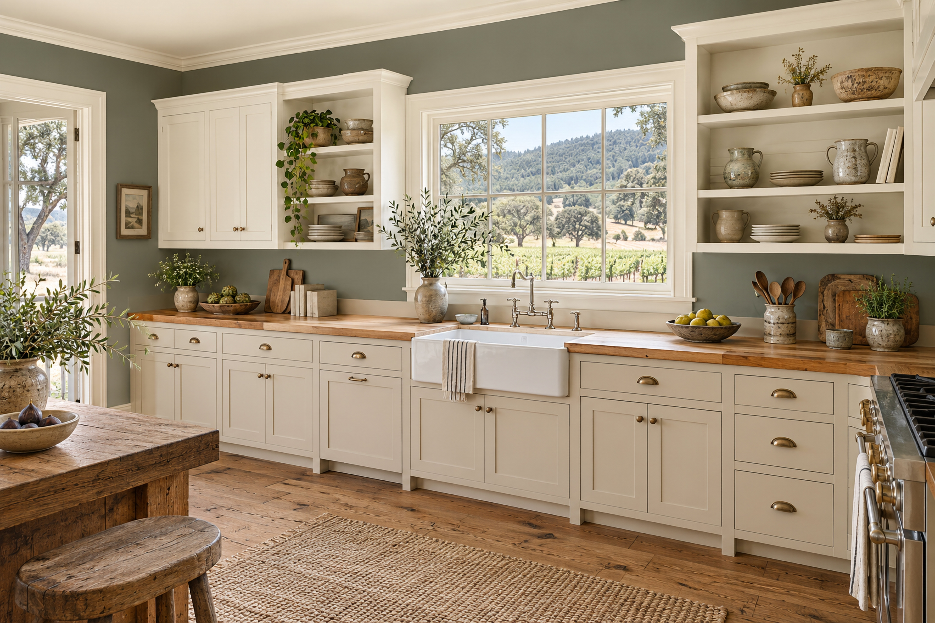 Dusty Rose Linen: Kitchen