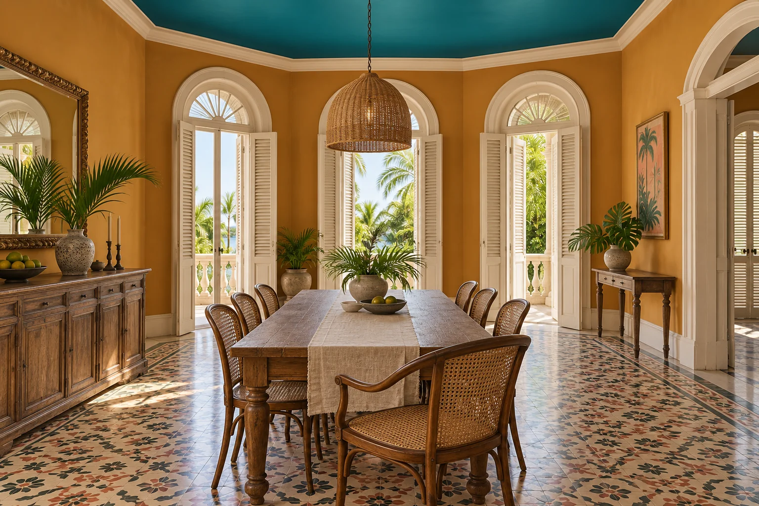 Havana Sunset: The dining room