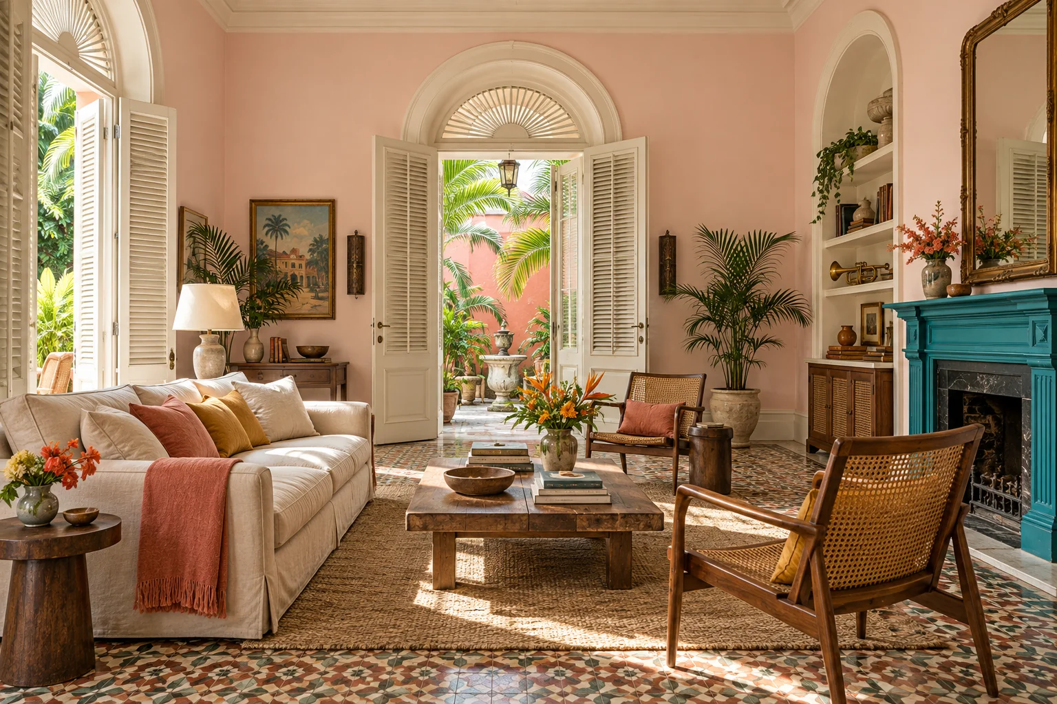 Havana Sunset: The living room