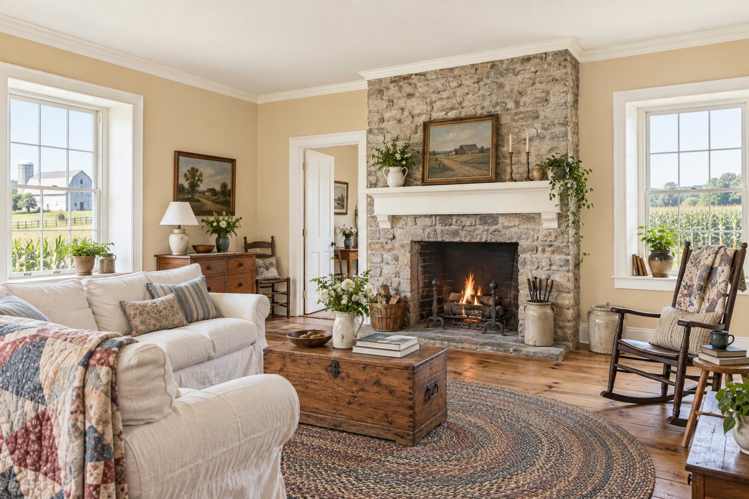 Hayloft Green: Living Room