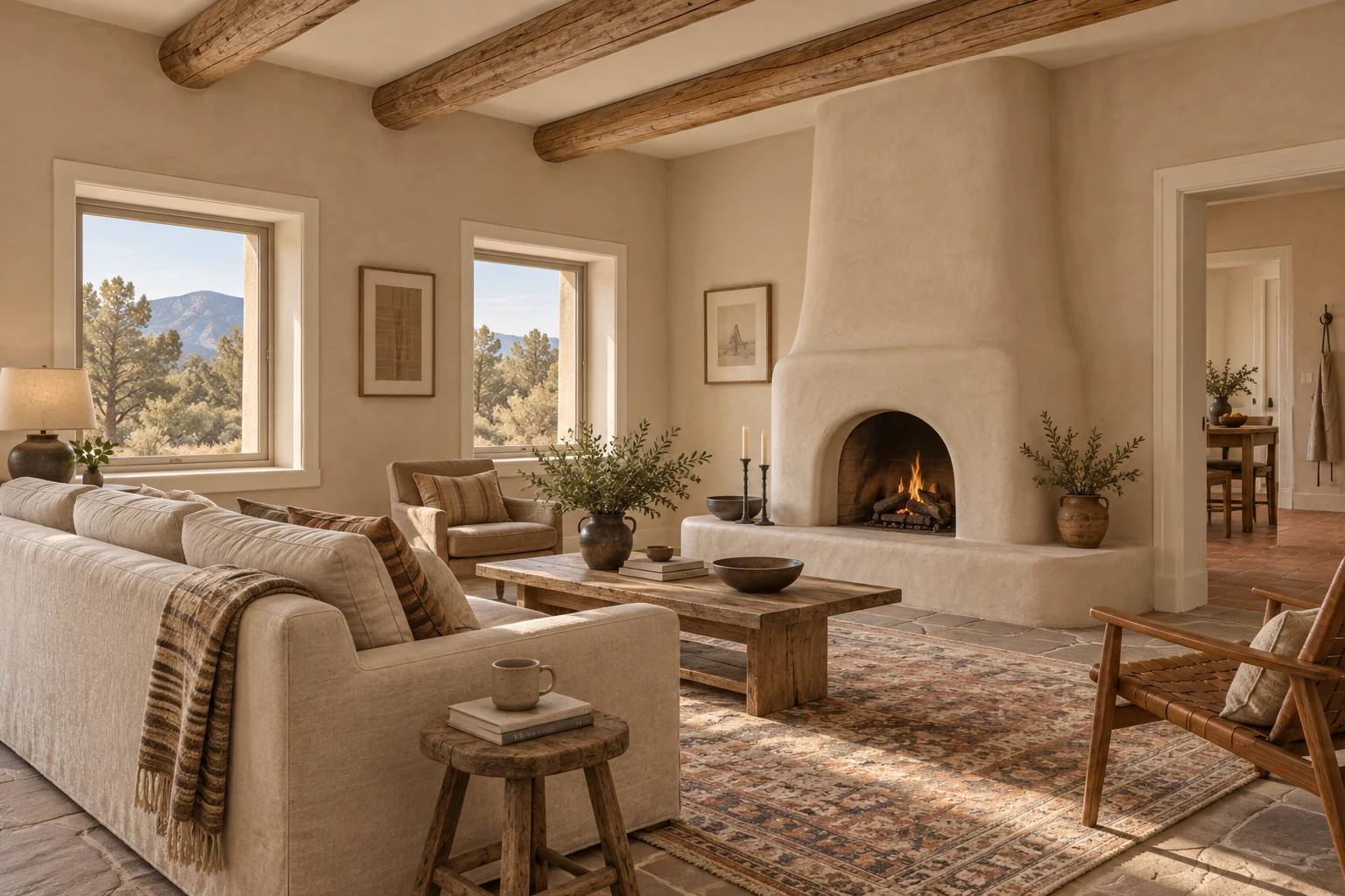 The Juniper Adobe: Living Room