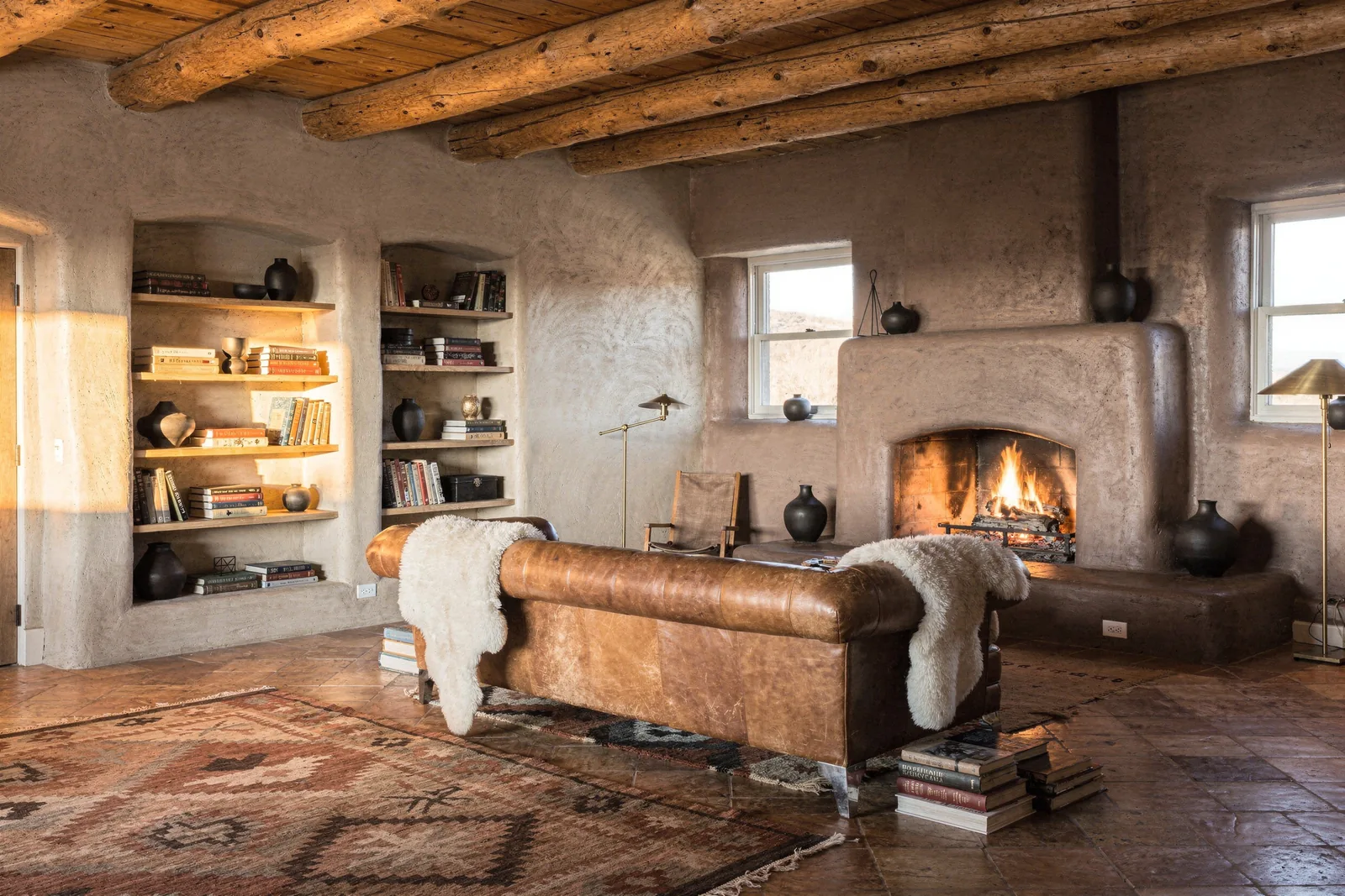 Dark Olive Study: The living room