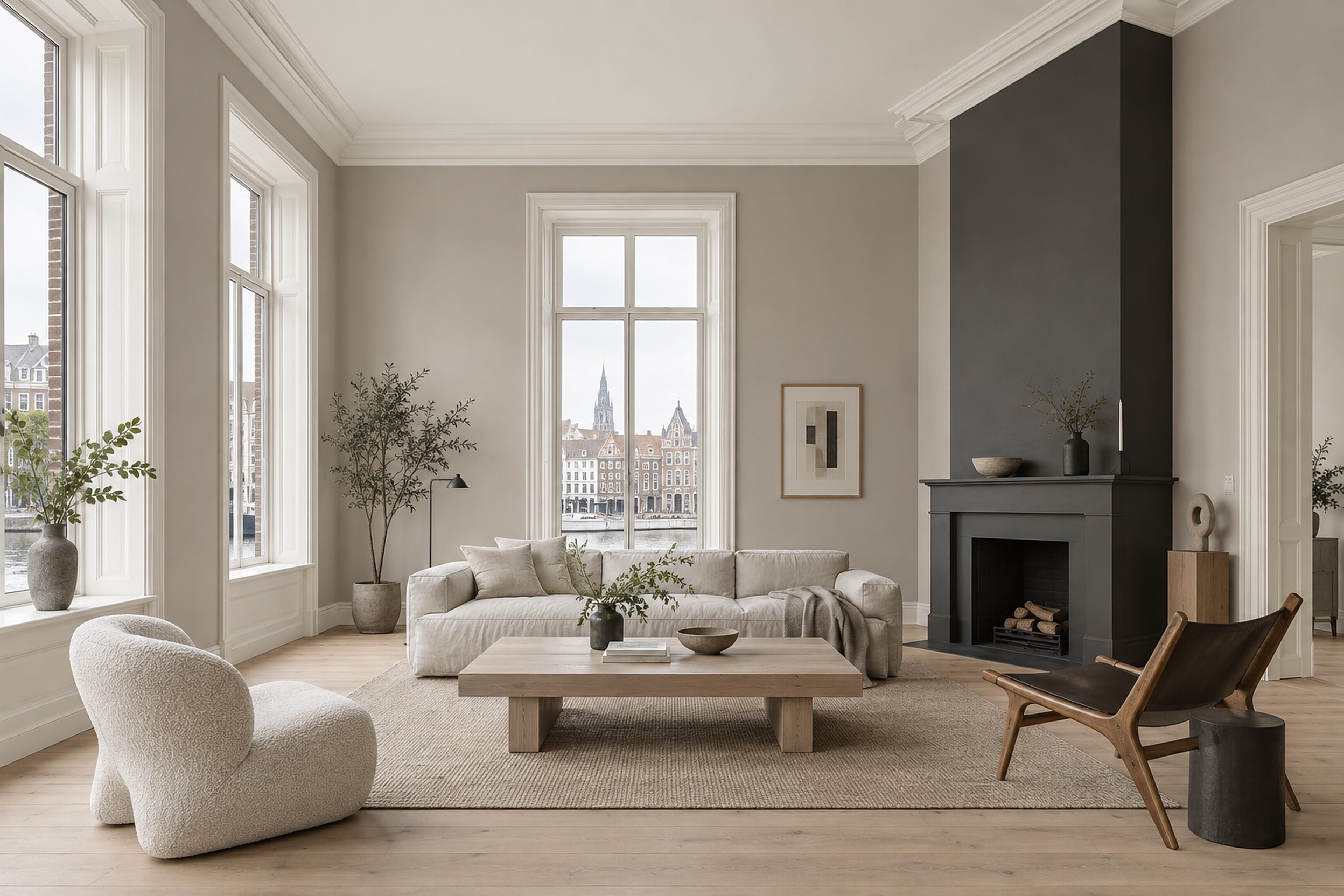 Modern Greige: Living Room