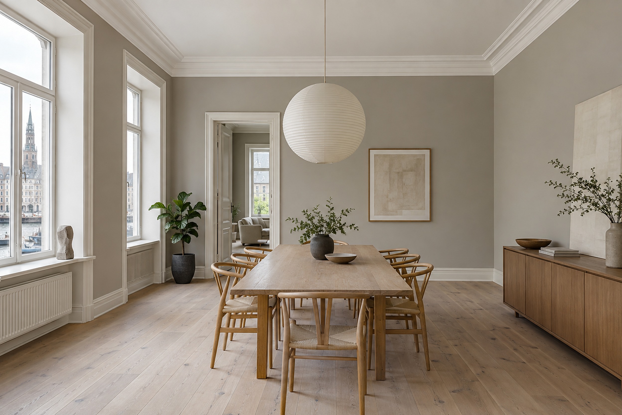 Modern Greige: Dining Room