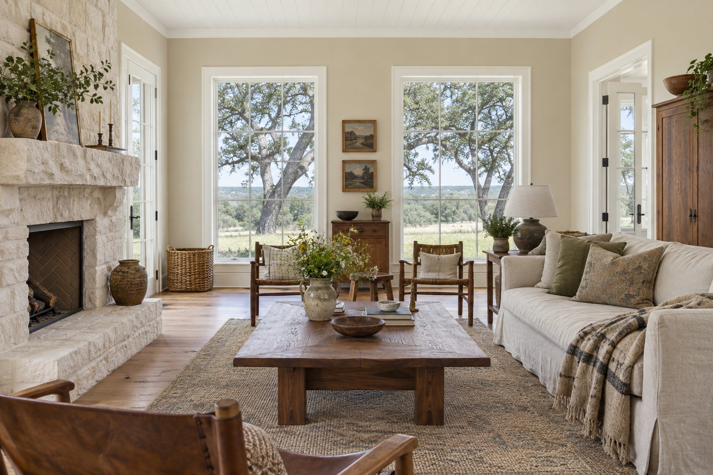 Parchment & Sage: Living Room