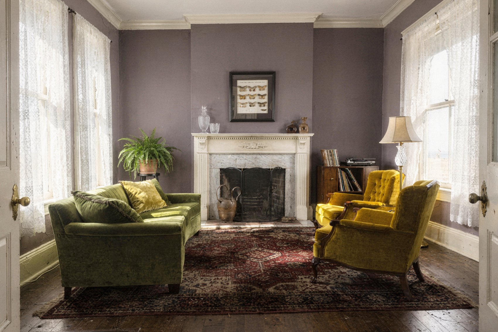 Plum Noir: Living Room