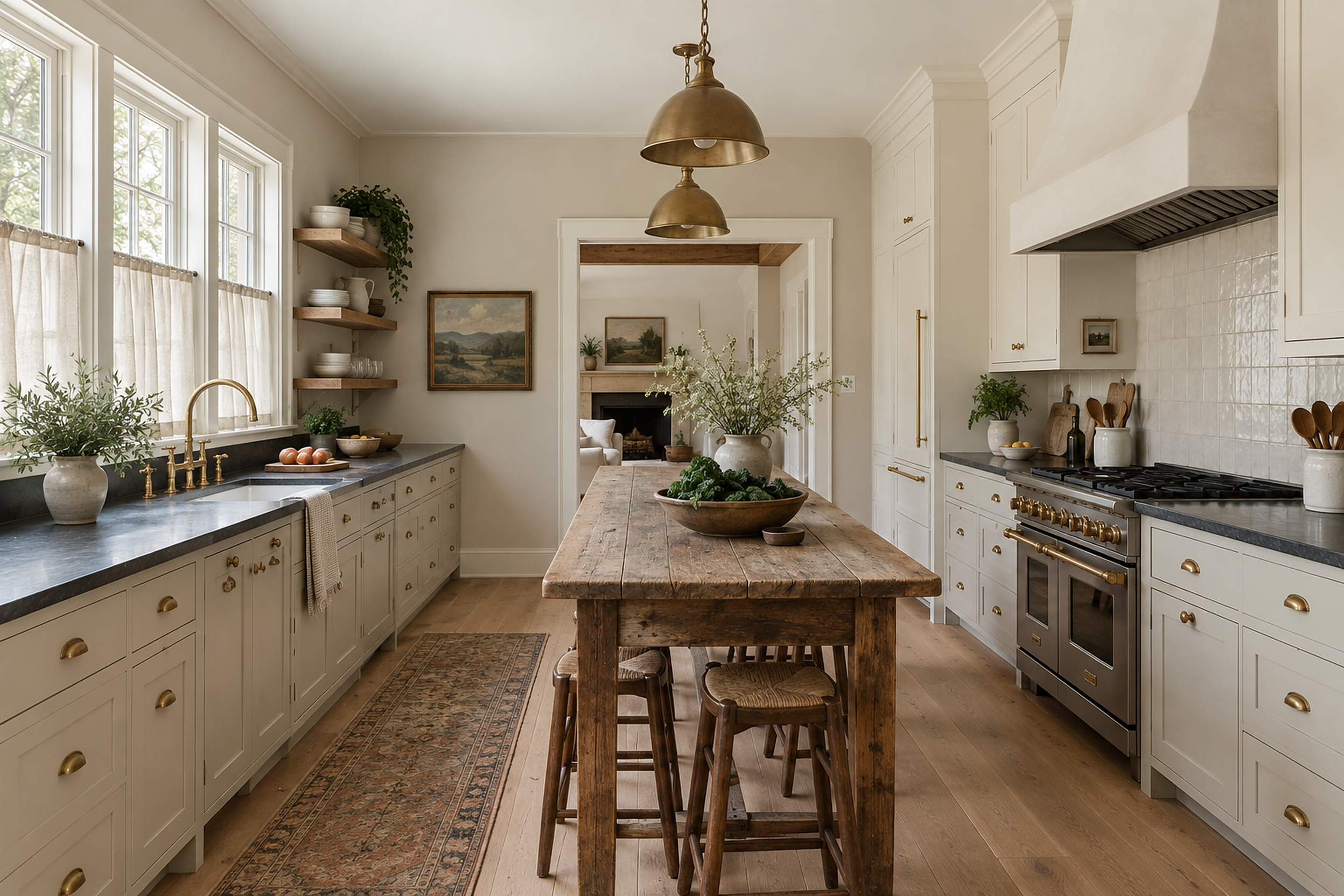 Rattan & White Oak: Kitchen
