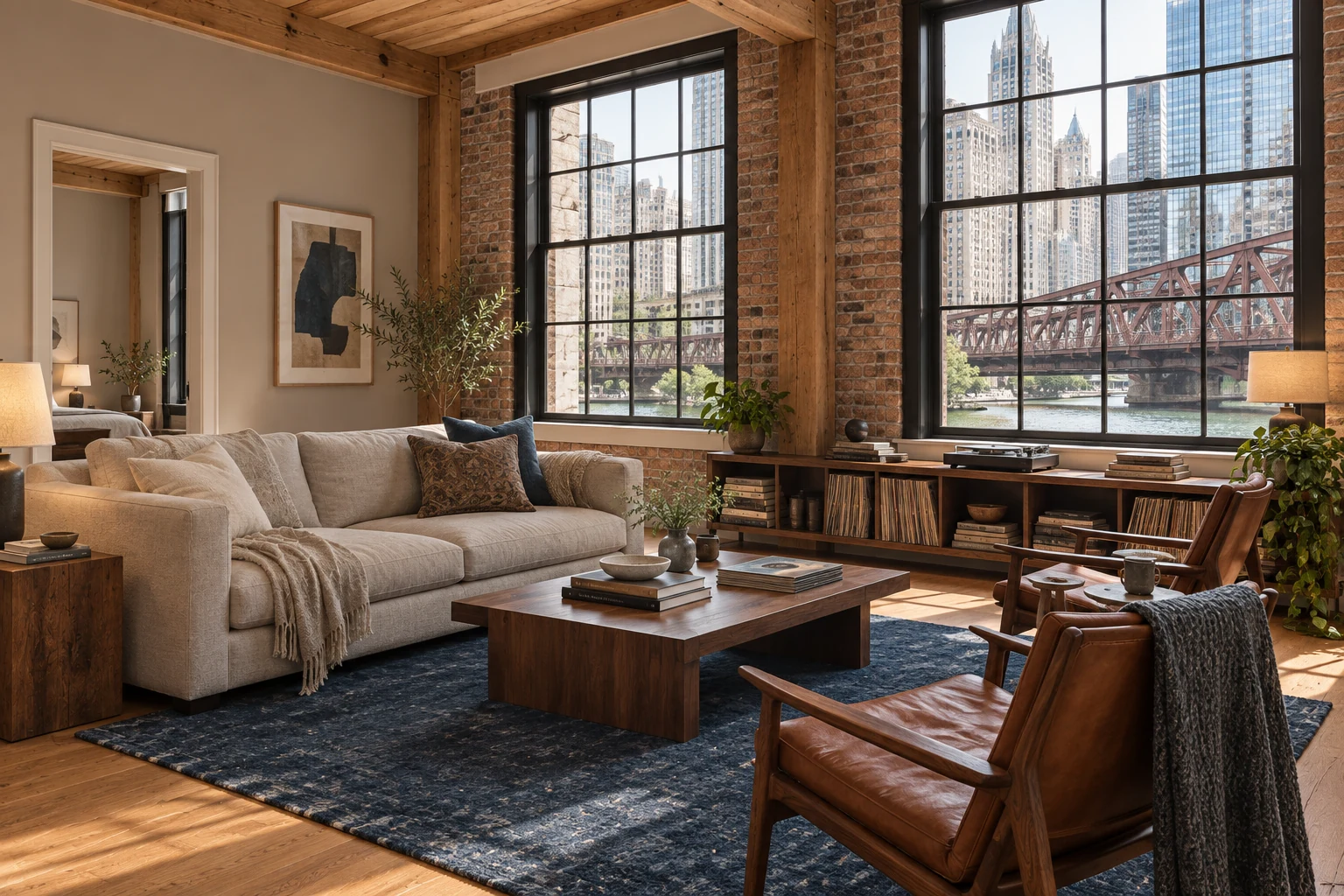 The Riverfront Foundry: Living Room