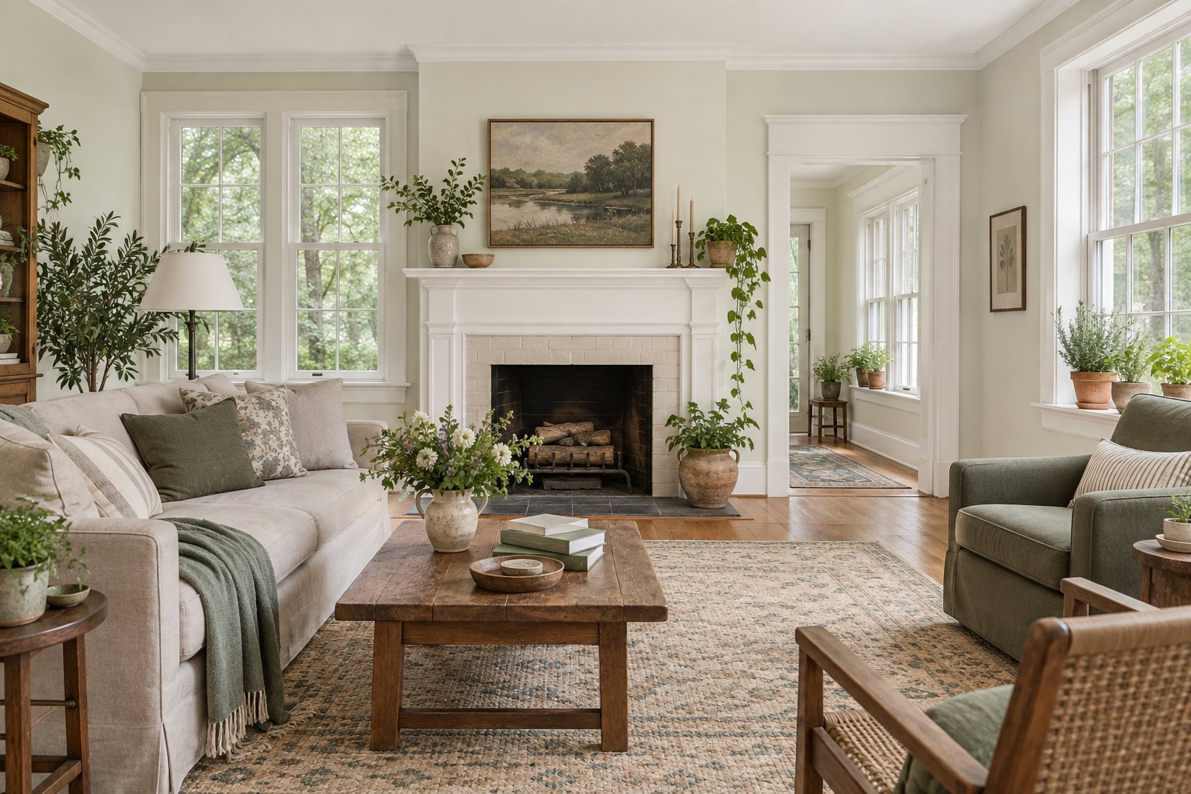 Sage Sweep: Living Room