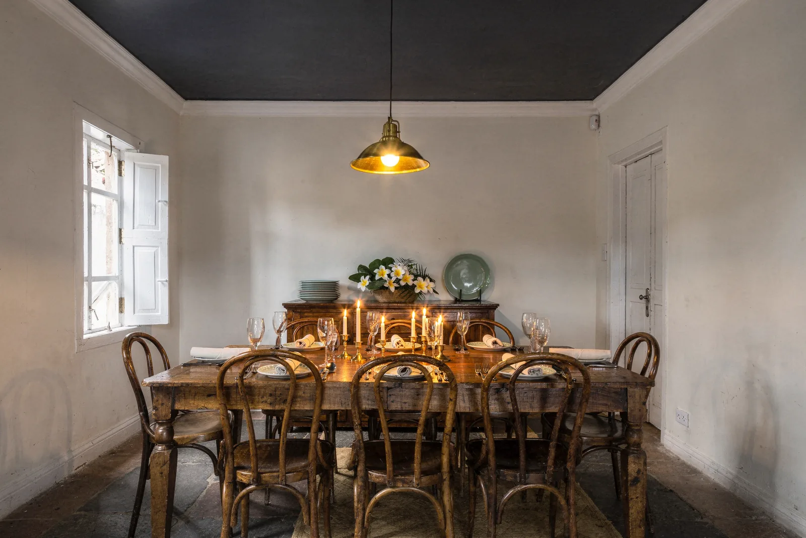 Salt & Stillness: The dining room