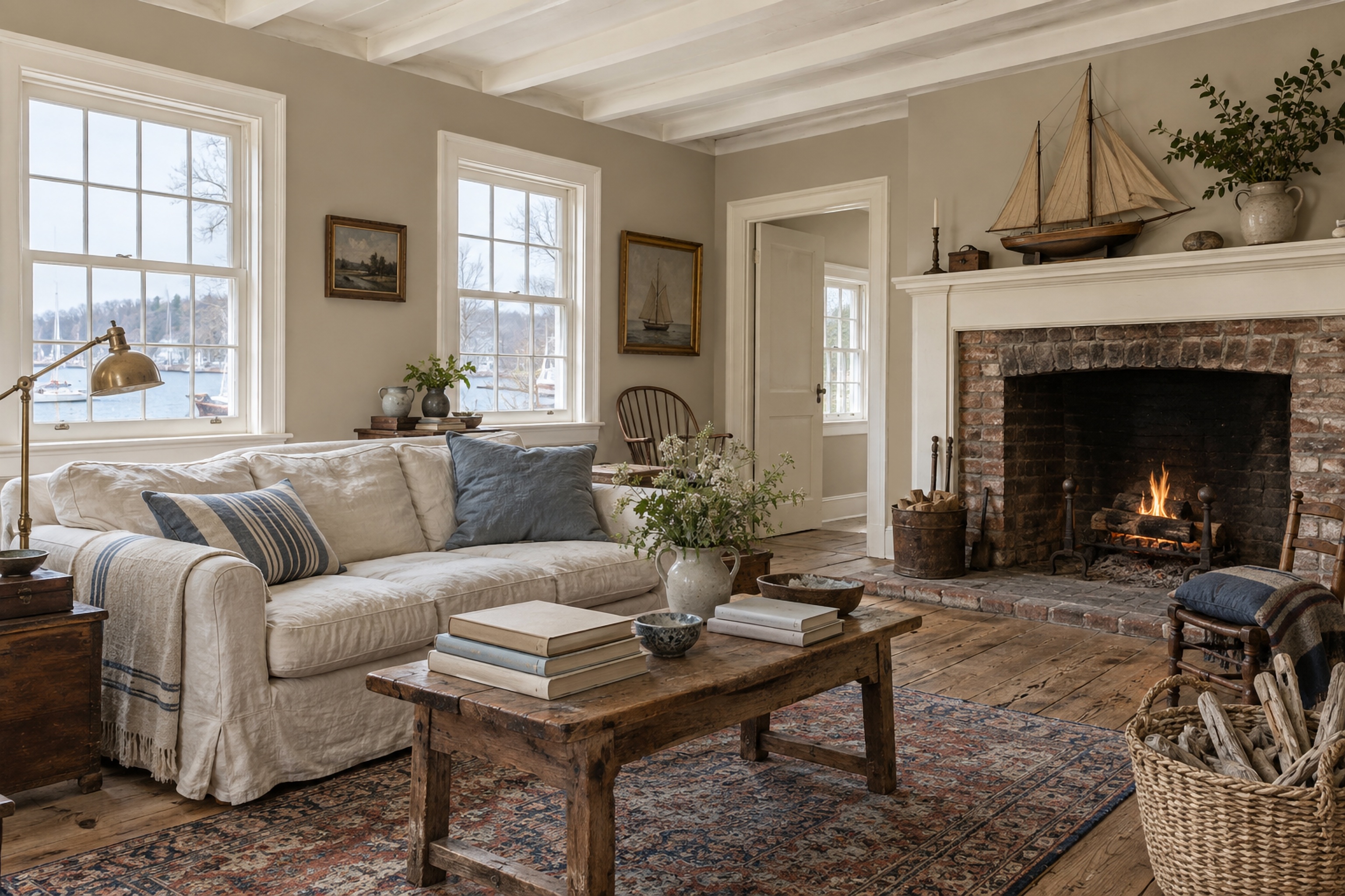 Saltbox Porch: Living Room