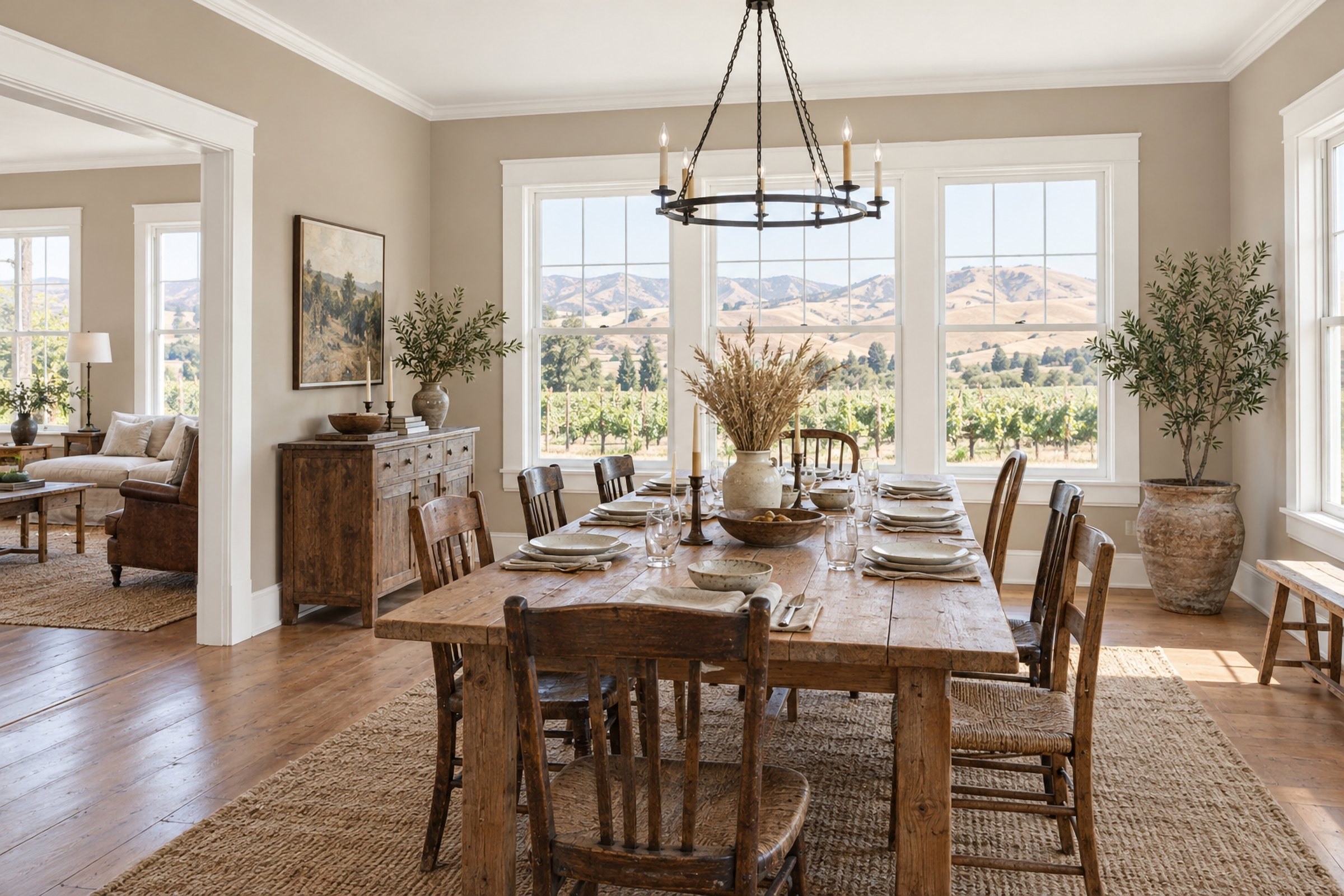 Warm Neutrals: Dining Room